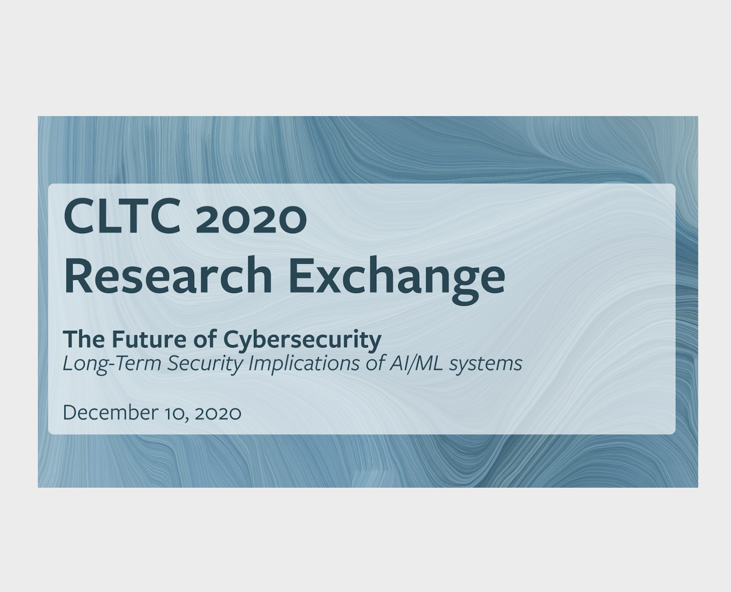 Cover Image - CLTC Research Exchange